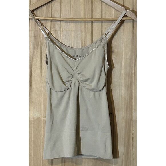 SPANX Assets Tank Cami XL Nude Bare Color V Neck - Picture 1 of 3